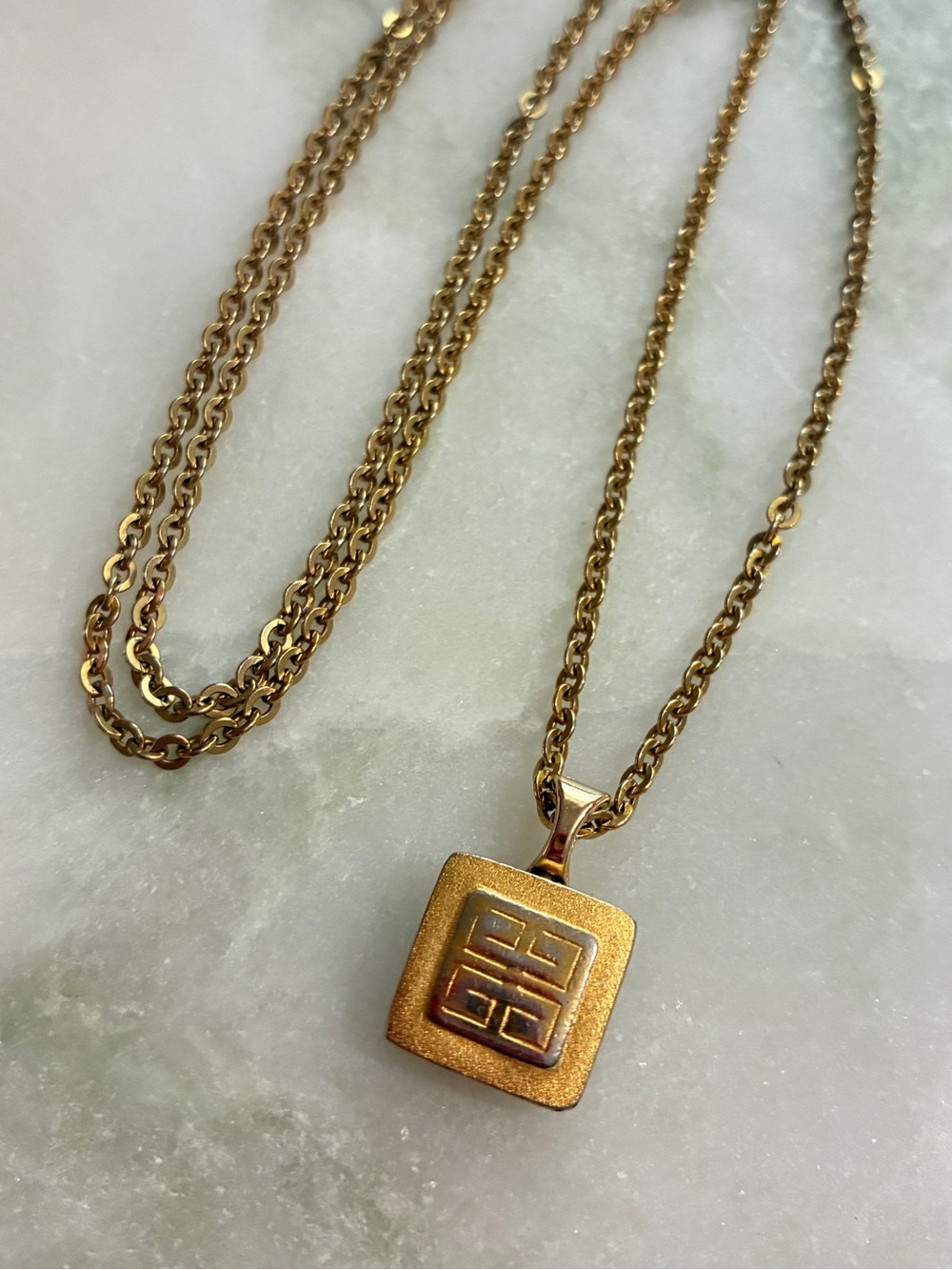 Vintage Givenchy Earring Charm Necklace Repurposed
